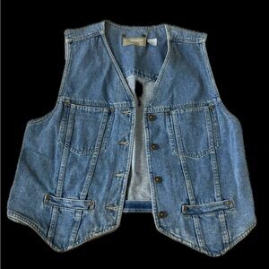 Liz Claiborne Light Blue Denim Vest